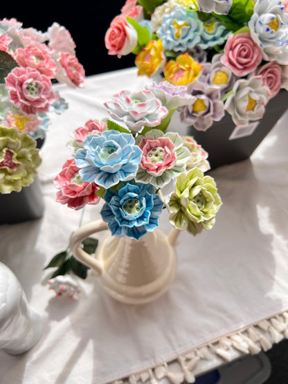 100% Handmade Ceramic Lotus | Ceramic Flower | Small Ceramic Flowers