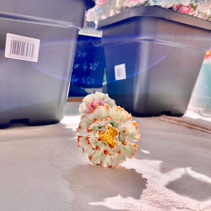 Handmade Ceramic Peony: Elegant Flower Arrangement, Lasting Decor