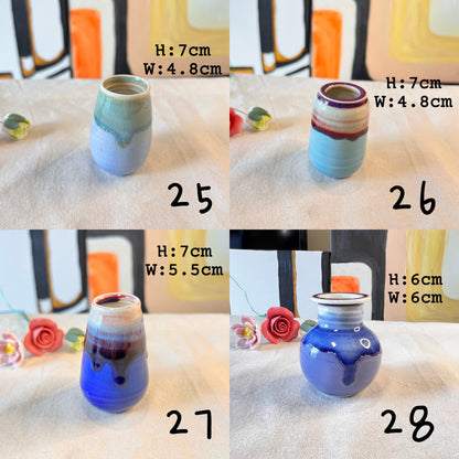 Desktop Art Tiny Vase Decor & 100% Handmade Vase