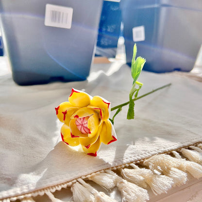 Handmade Ceramic Lotus Flower: Elegant Flower Arrangement, Lasting Decor