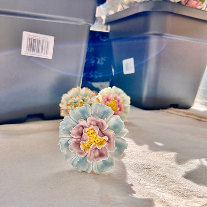 Handmade Ceramic Peony: Elegant Flower Arrangement, Lasting Decor