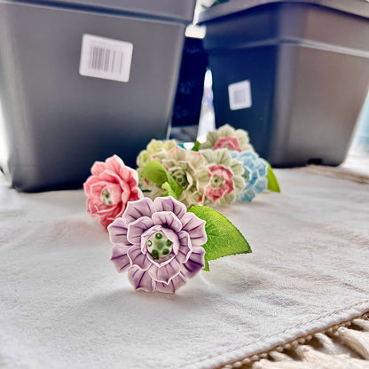 100% Handmade Ceramic Lotus | Ceramic Flower | Small Ceramic Flowers