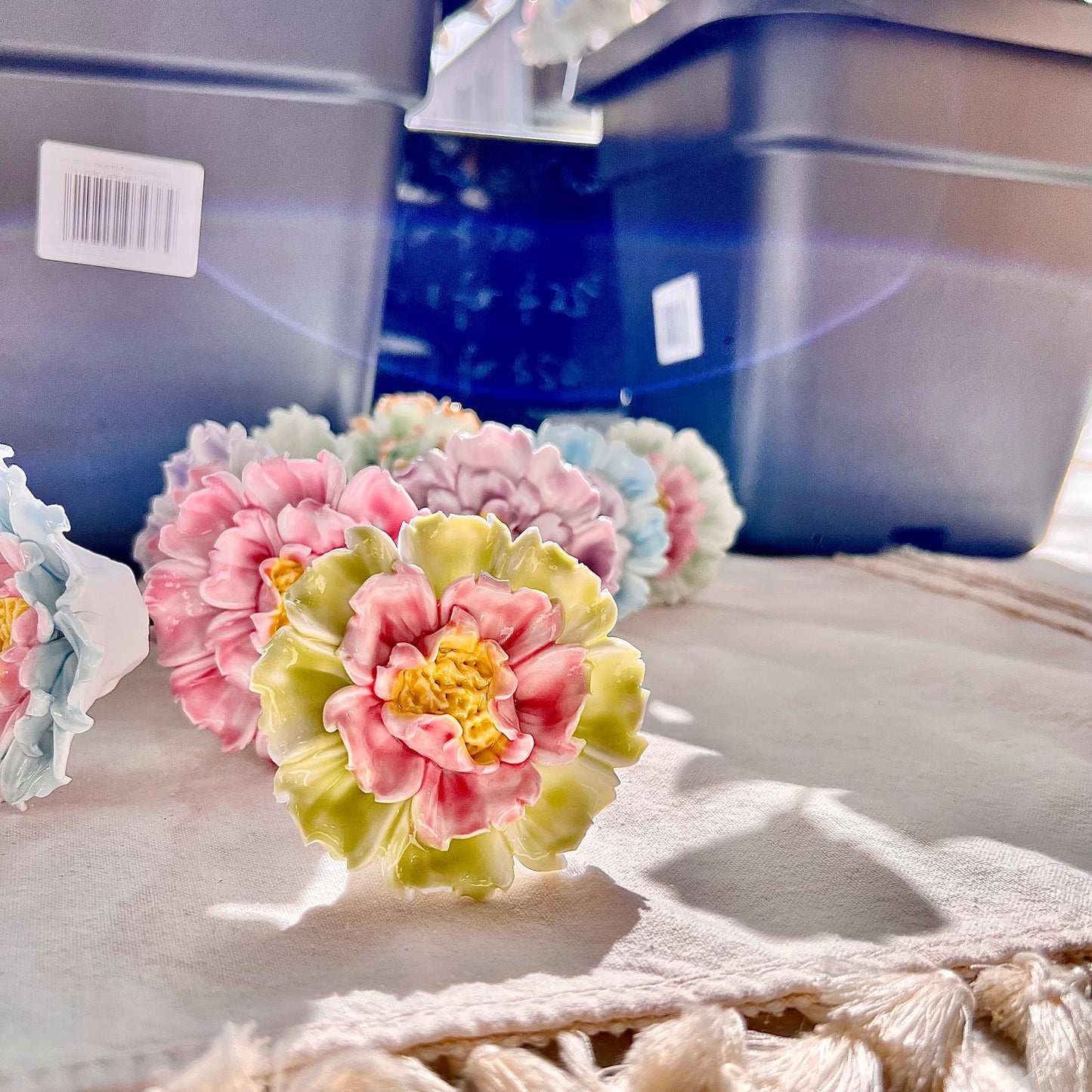 Handmade Ceramic Peony: Elegant Flower Arrangement, Lasting Decor