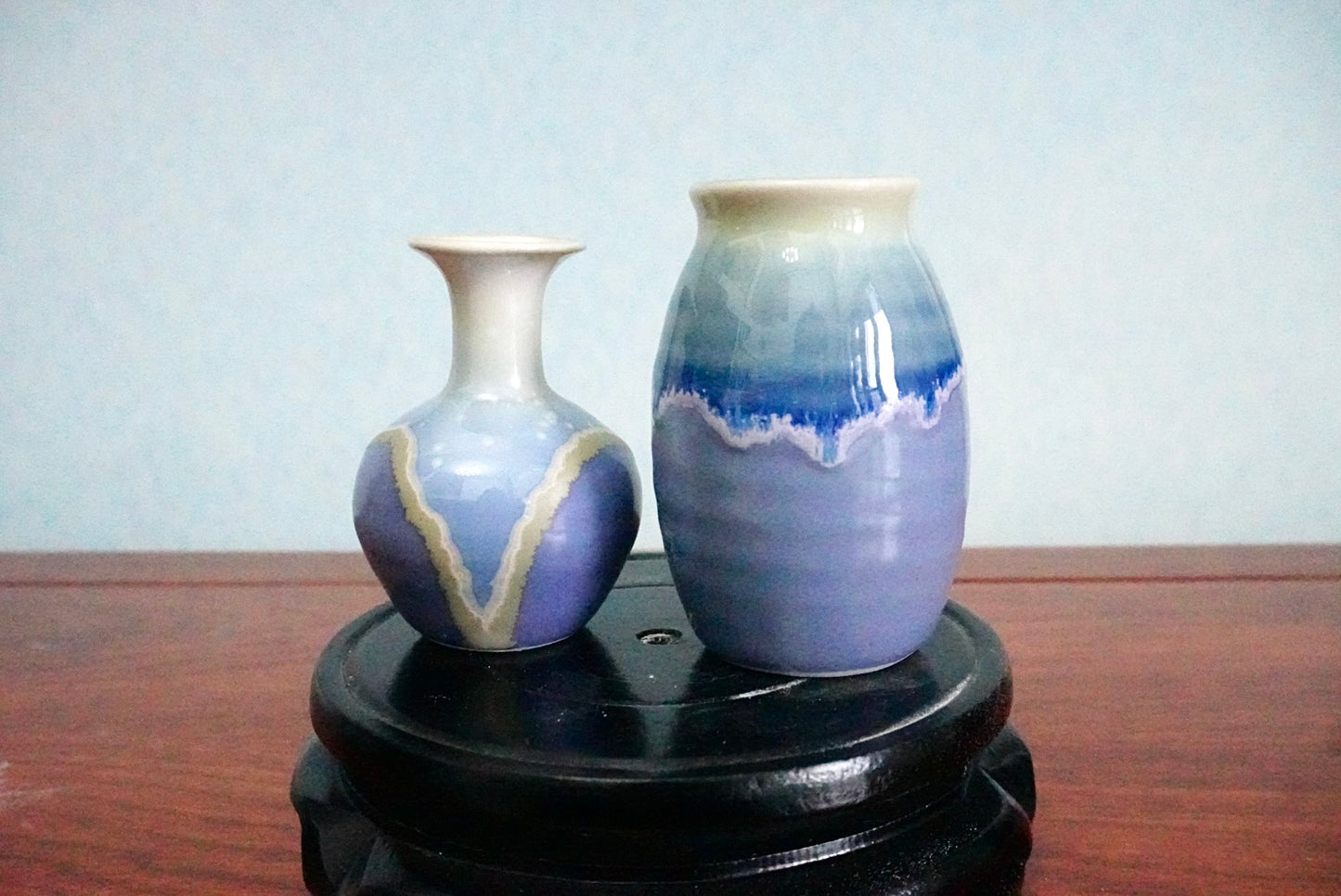 Cute mini unique glazed vases