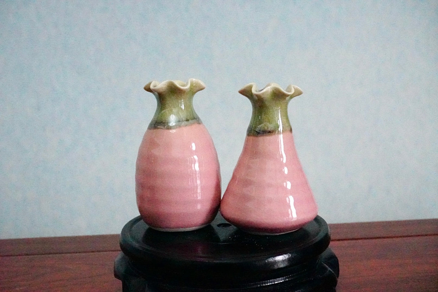 Cute mini unique glazed vases