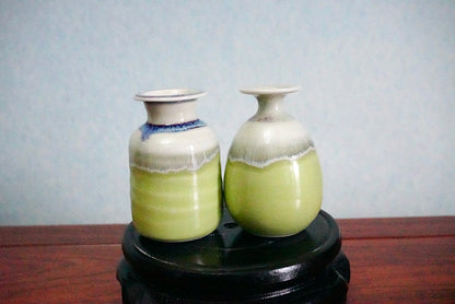 Cute mini unique glazed vases