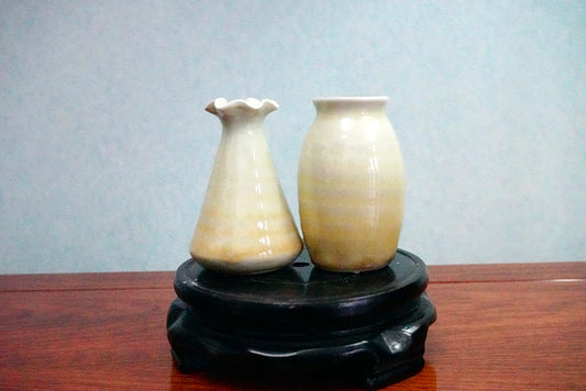 Cute mini unique glazed vases