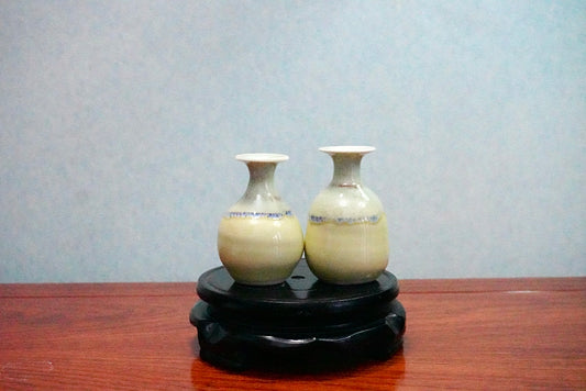 Cute mini unique glazed vases