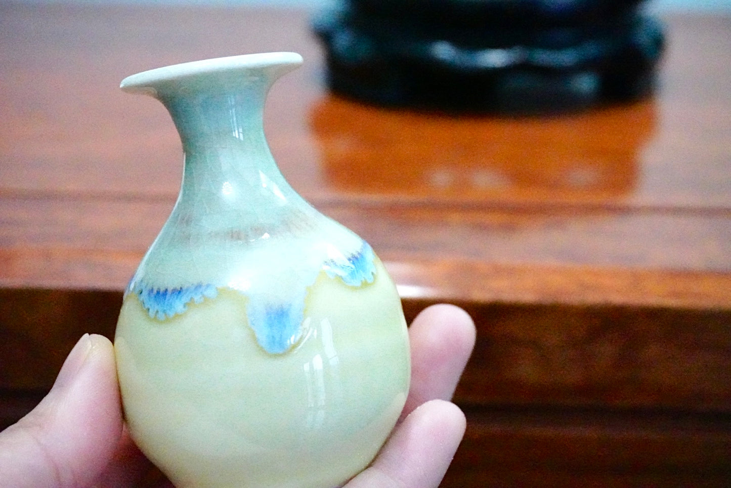 Cute mini unique glazed vases