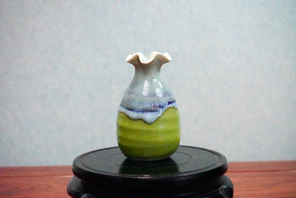 Cute mini unique glazed vases