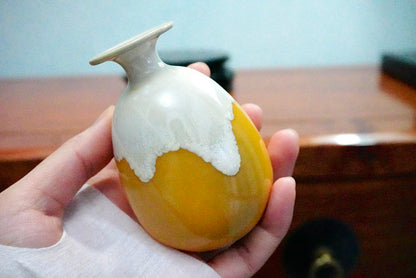 Cute mini unique glazed vases