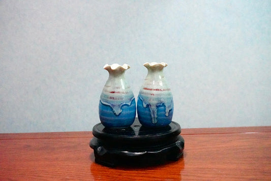 Cute mini unique glazed vases
