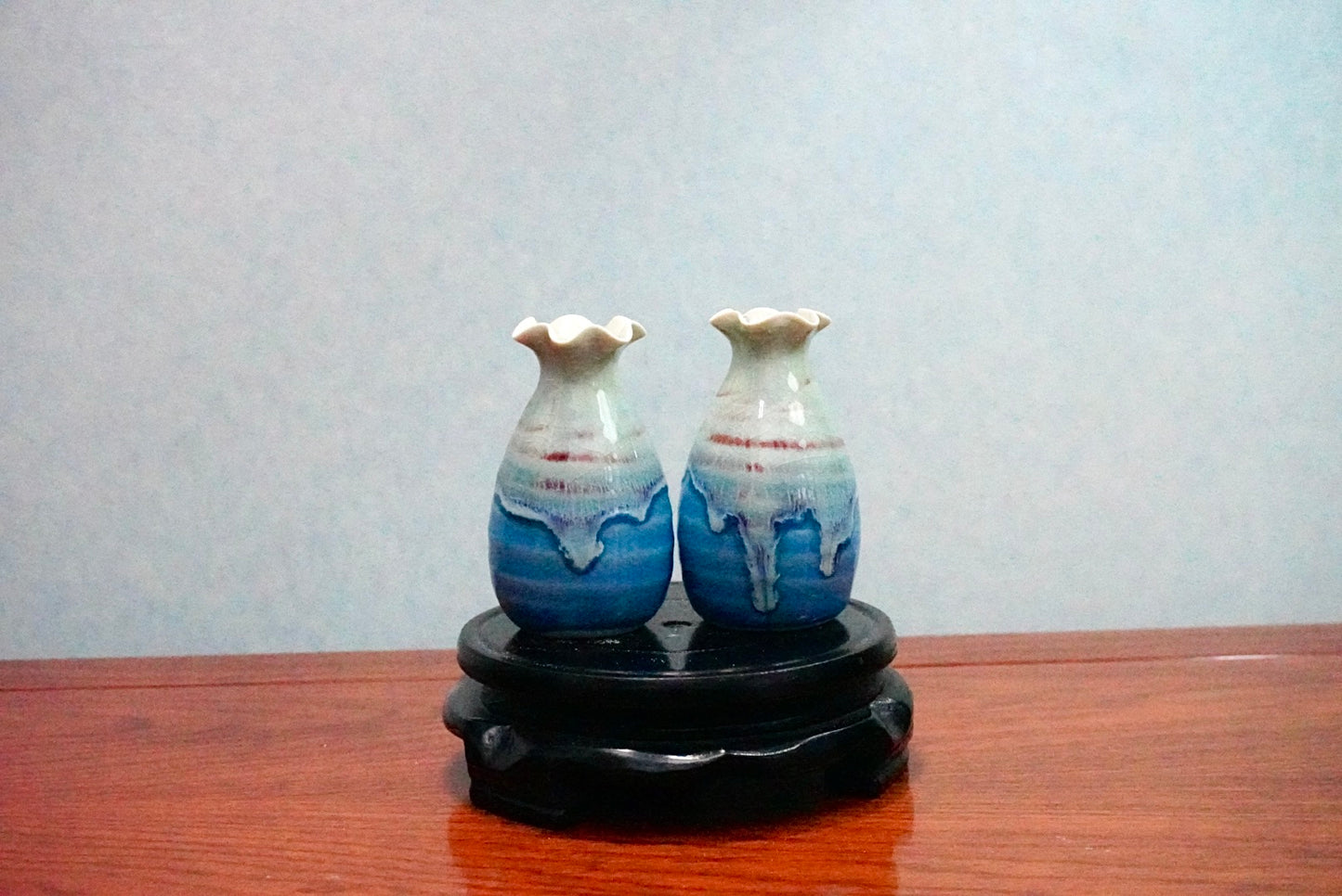Cute mini unique glazed vases