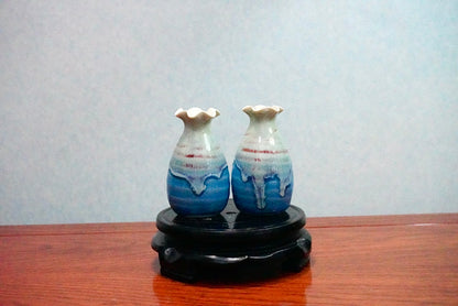 Cute mini unique glazed vases