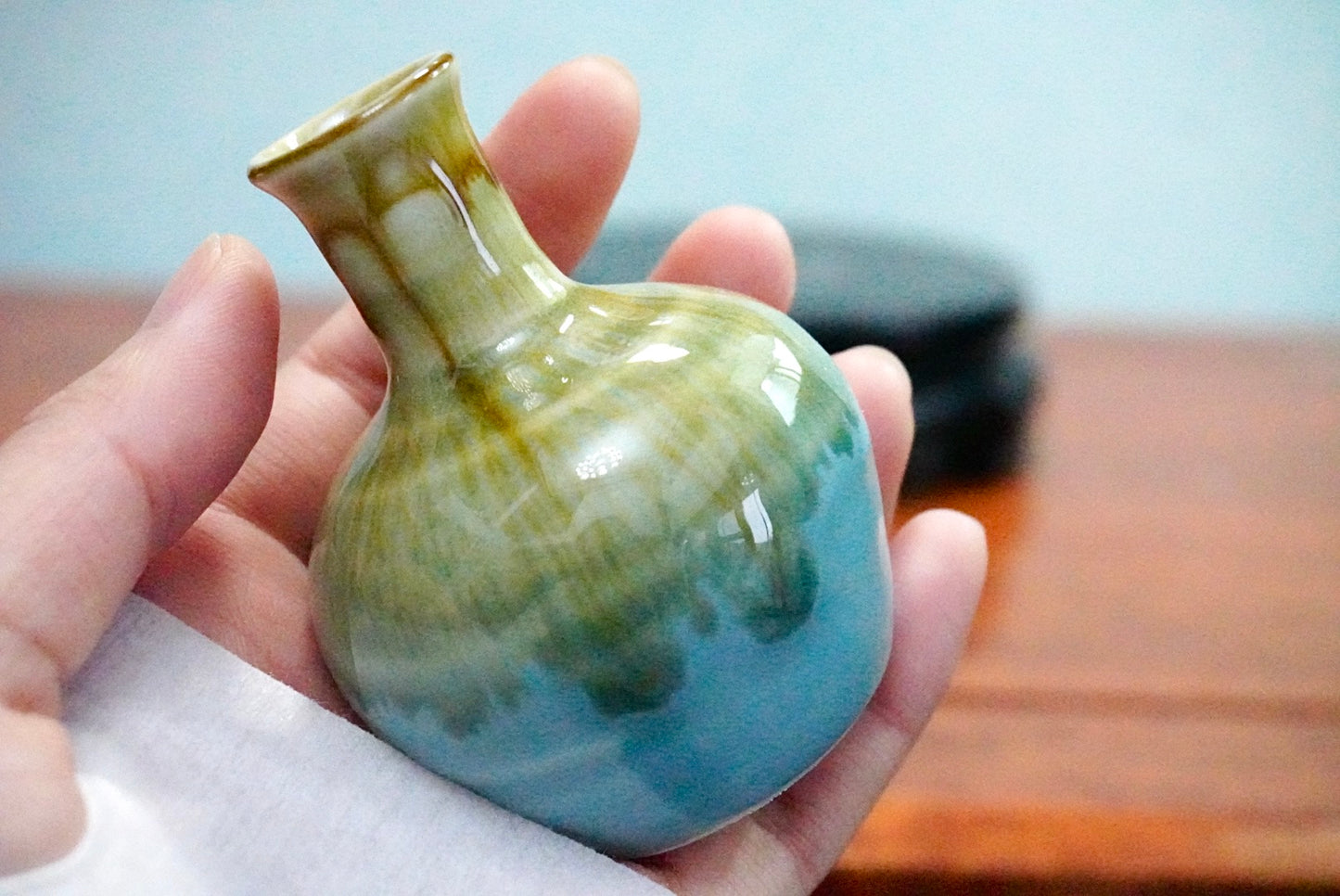 Cute mini unique glazed vases