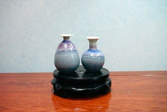 Cute mini unique glazed vases