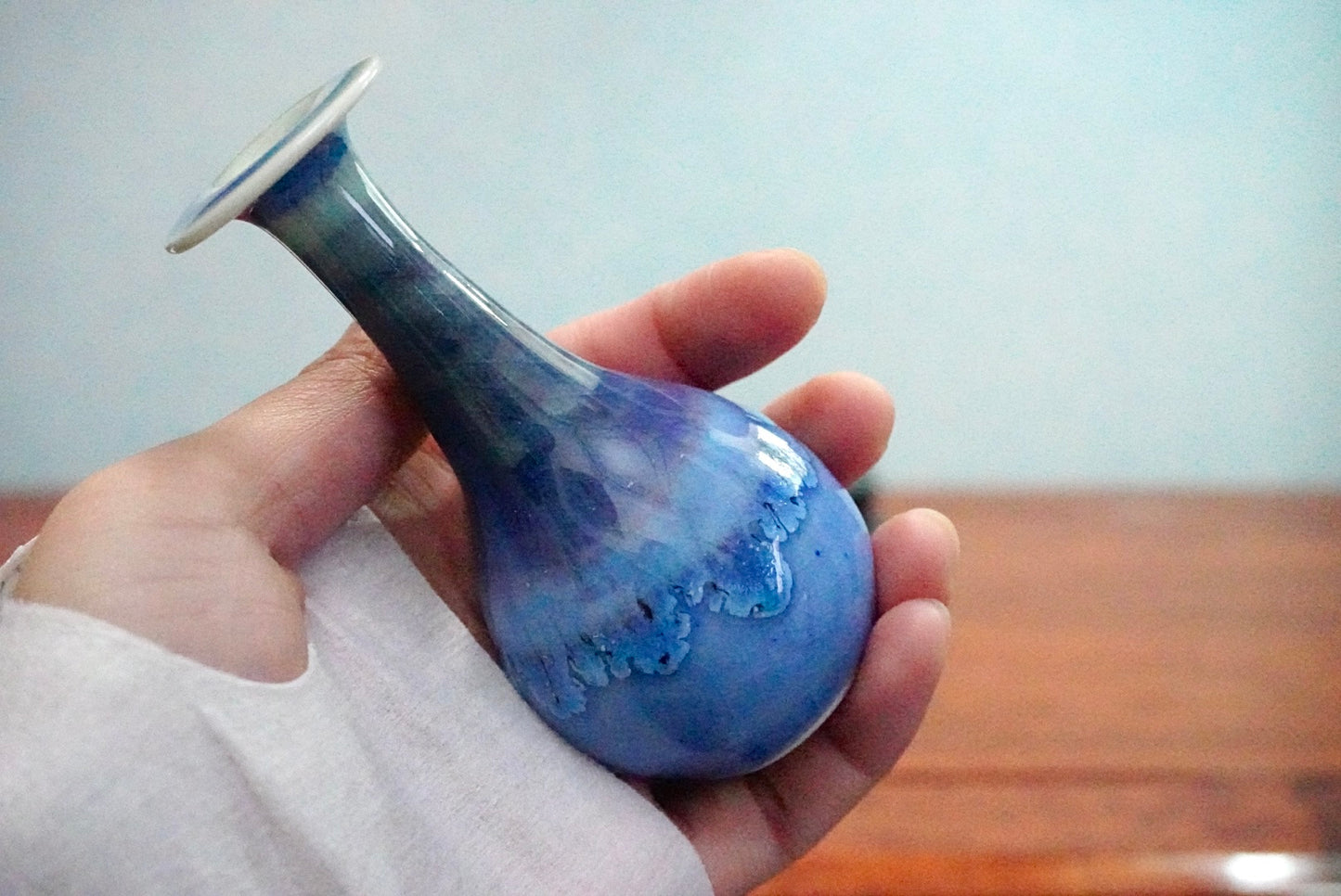 Cute mini unique glazed vases