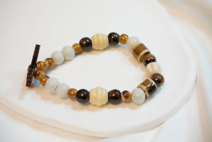 Wooden Butterfly with Ceramic Bracelet