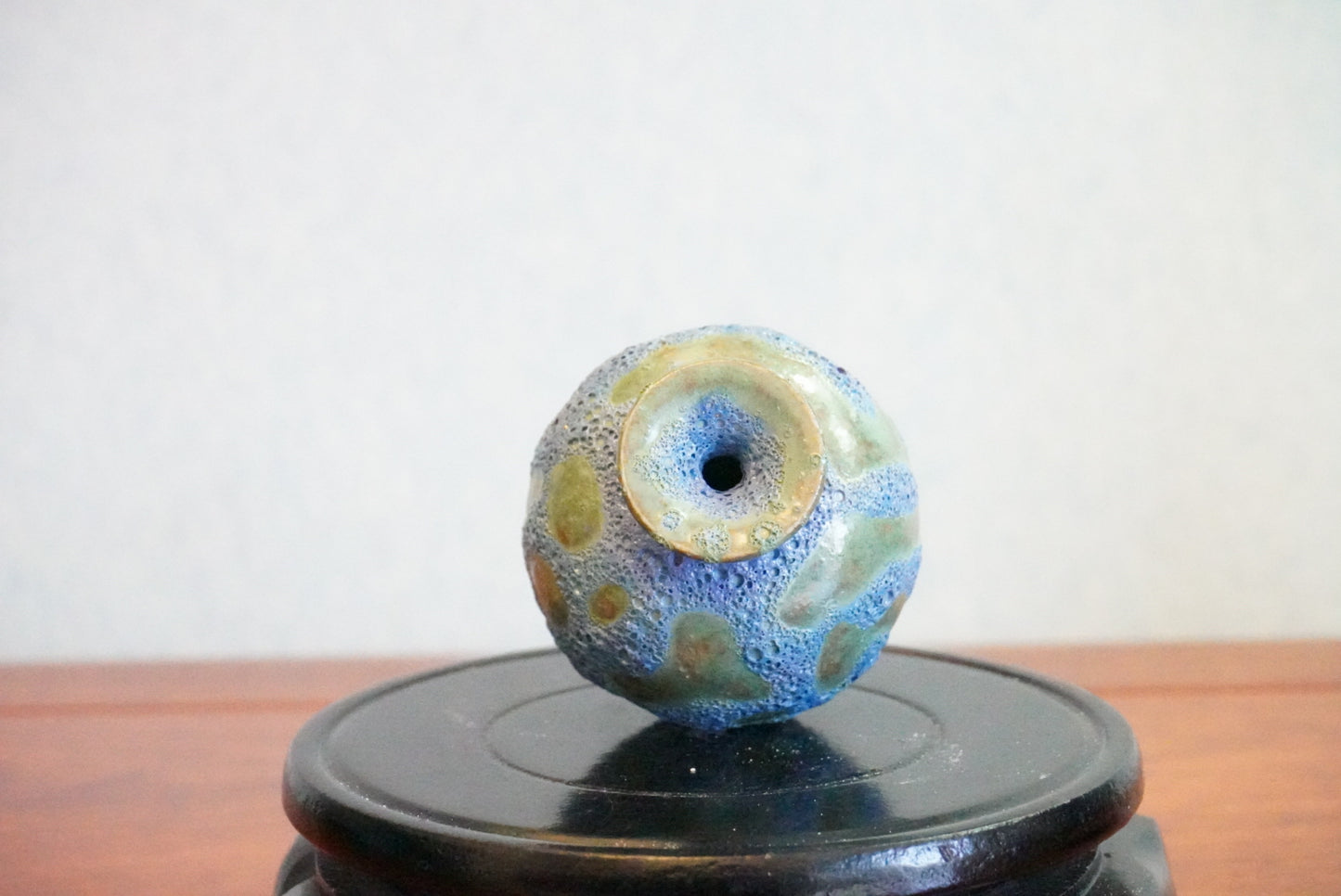 Cute mini unique bubble glazed vases