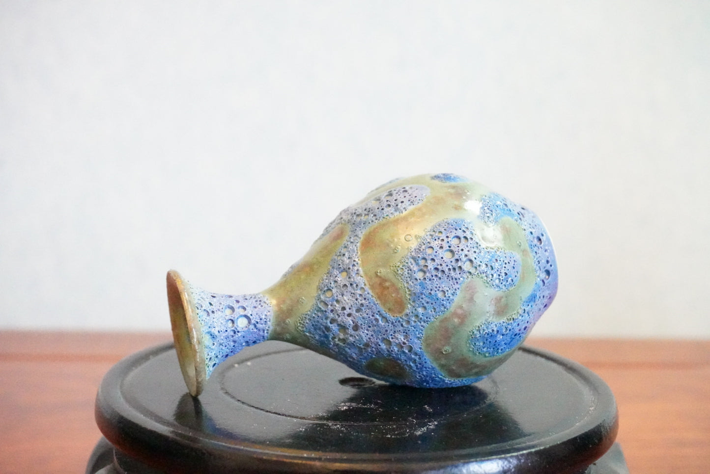Cute mini unique bubble glazed vases