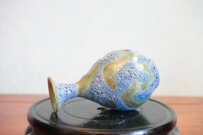 Cute mini unique bubble glazed vases