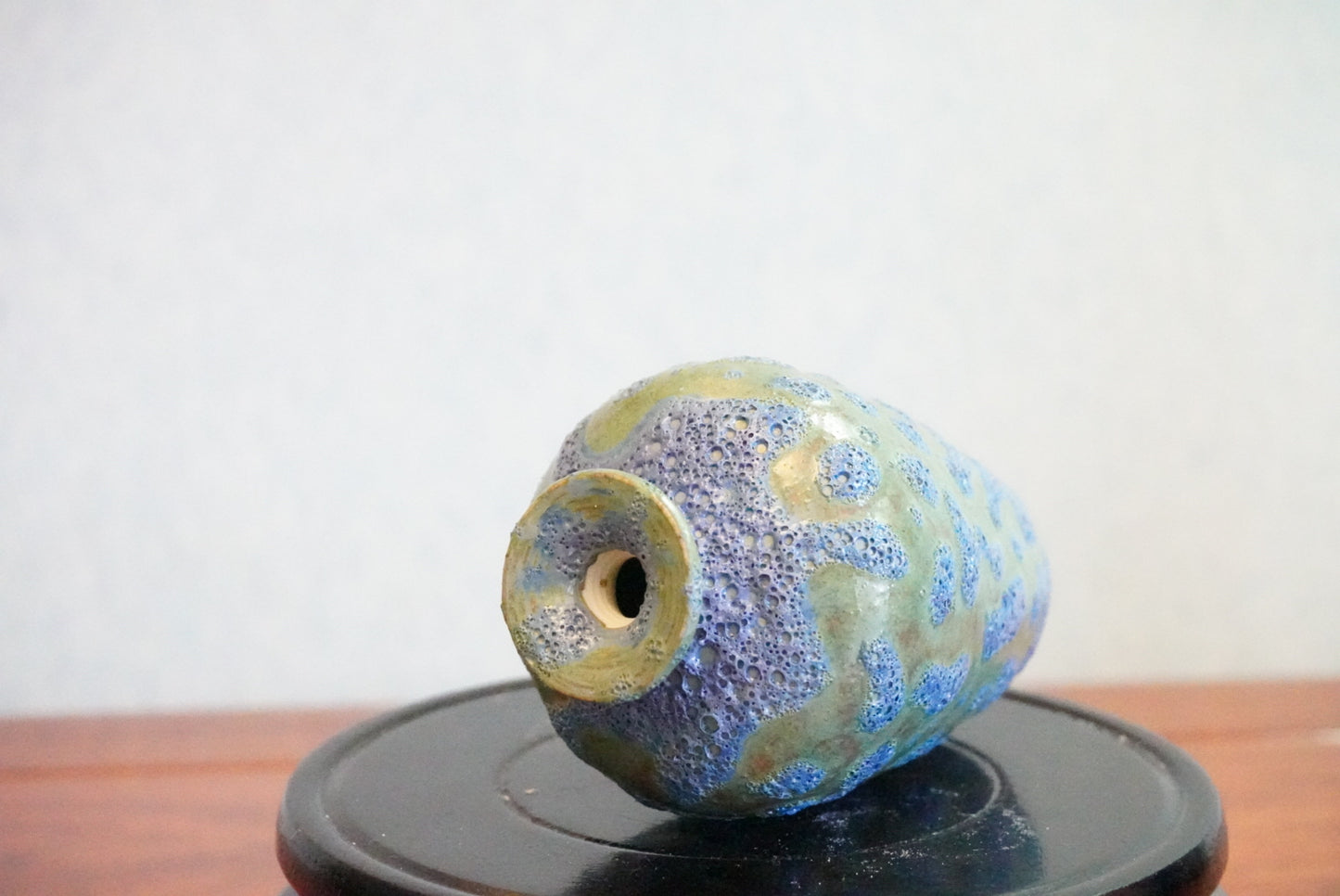 Cute mini unique bubble glazed vases