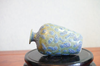 Cute mini unique bubble glazed vases