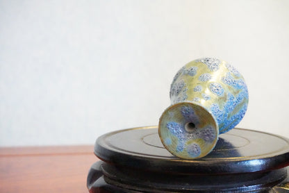 Cute mini unique bubble glazed vases