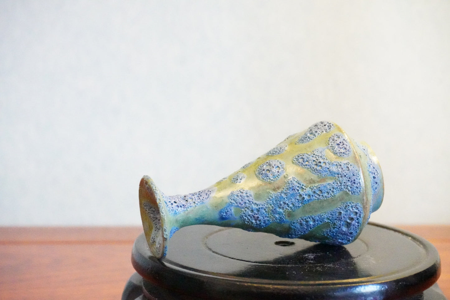 Cute mini unique bubble glazed vases