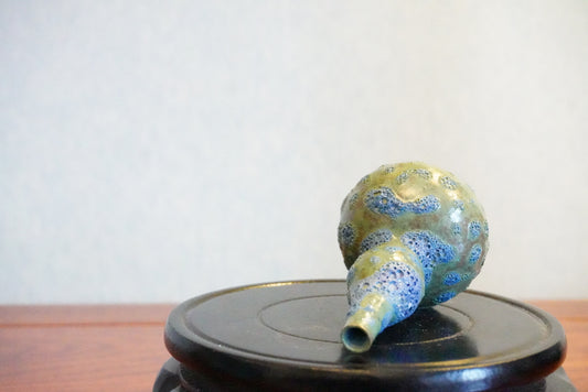 Cute mini unique bubble glazed vases
