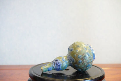 Cute mini unique bubble glazed vases