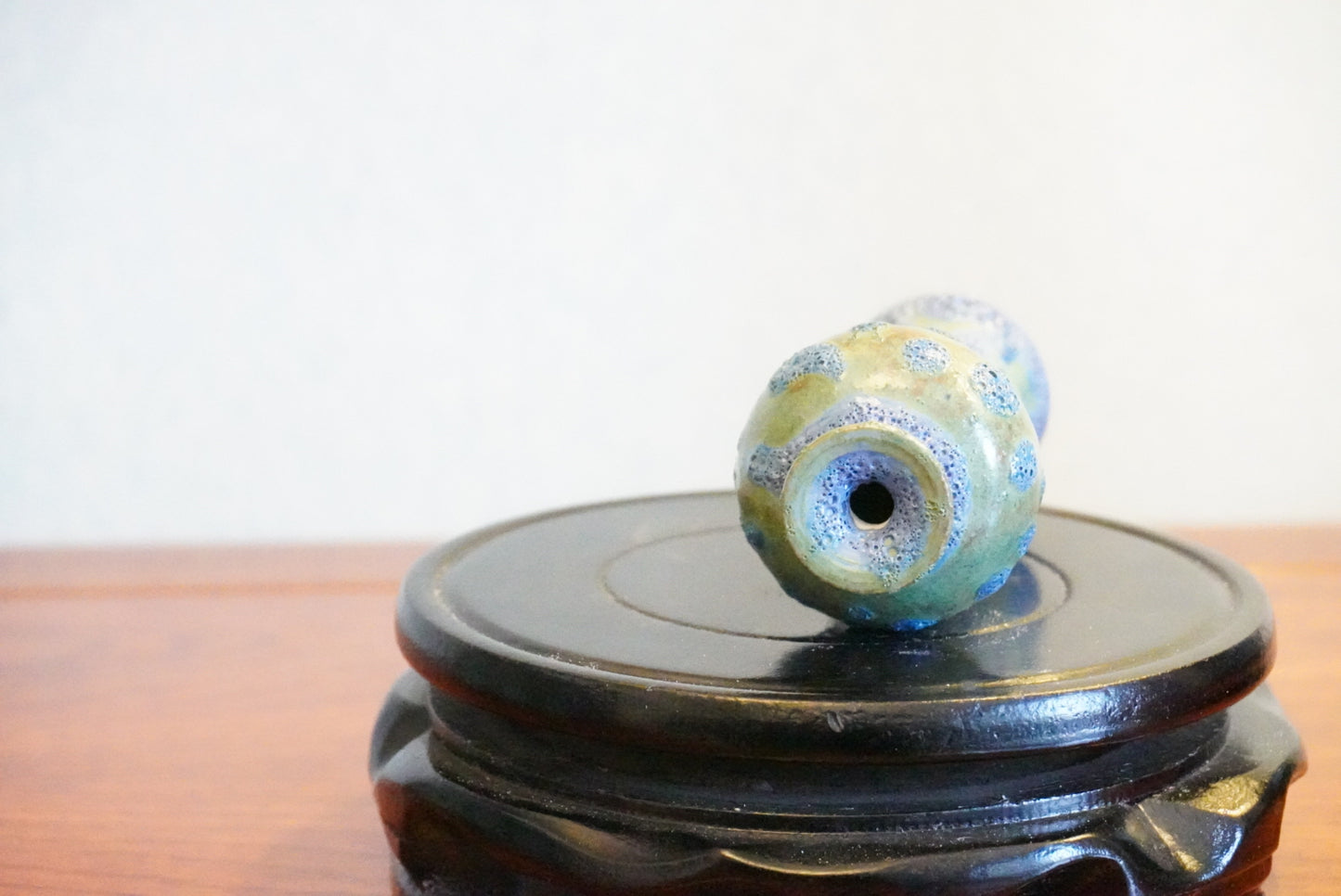 Cute mini unique bubble glazed vases