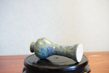 Cute mini unique bubble glazed vases