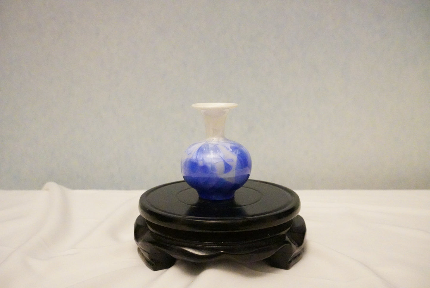 Mini Crackle Glazed Unique Ceramic Vase 100% Handmade