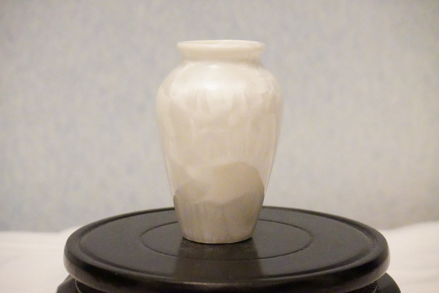Mini Crackle Glazed Unique Ceramic Vase 100% Handmade