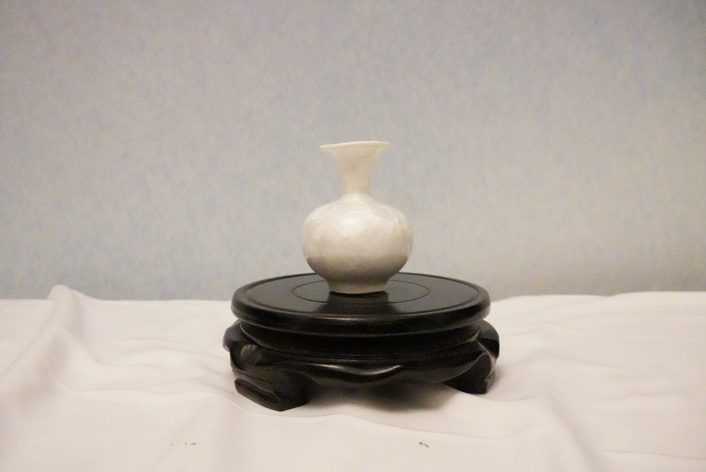 Mini Crackle Glazed Unique Ceramic Vase 100% Handmade