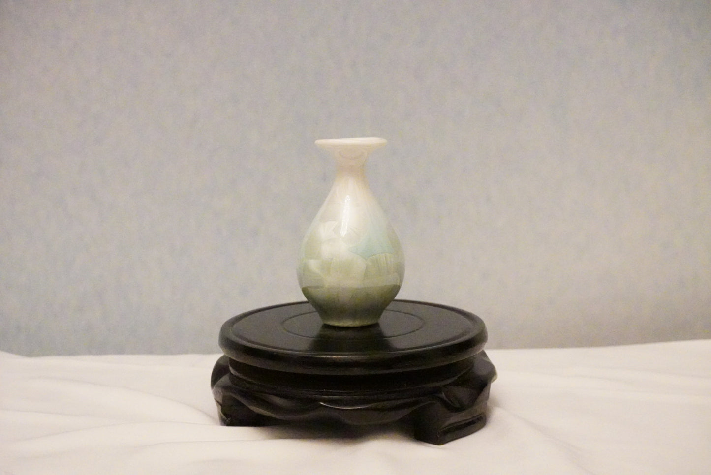 Mini Crackle Glazed Unique Ceramic Vase 100% Handmade