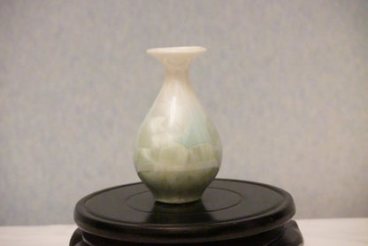 Mini Crackle Glazed Unique Ceramic Vase 100% Handmade