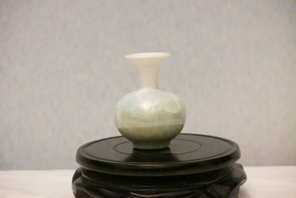 Mini Crackle Glazed Unique Ceramic Vase 100% Handmade