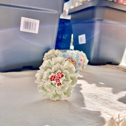 Handmade Ceramic Peony: Elegant Flower Arrangement, Lasting Decor