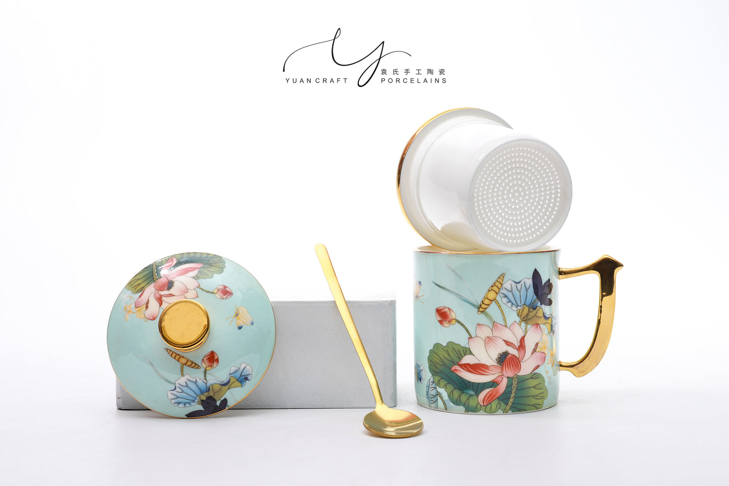 Blossom Lotus Tea Mug With Infuser