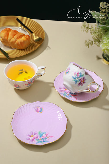 Secret Garden Teacups & Saucers Sets for Two