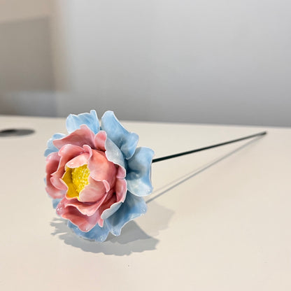 100% Handmade Ceramic Peony Flowers | Ceramic Flower | Large Ceramic Flowers