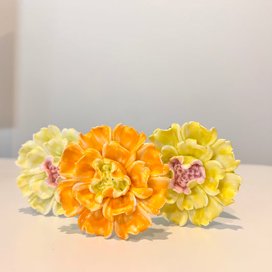 100% Handmade Ceramic Flowers | Ceramic Flower | Medium Ceramic Flowers