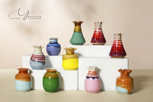 Desktop Art Tiny Vase Decor & 100% Handmade Vase