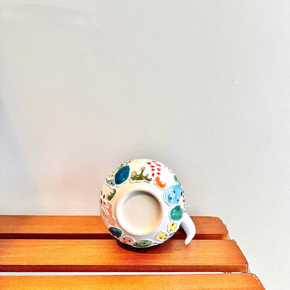 Handmade Cactus Mug with Cat Spoon